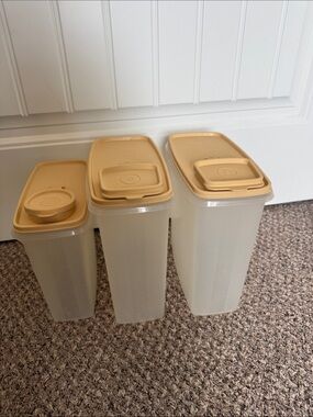 Vintage Tupperware Cereal Saver Canister Set